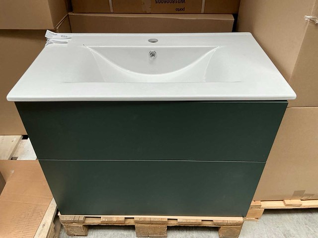 Rb bathroom grand badmeubel 80cm fir green - afbeelding 2 van  6