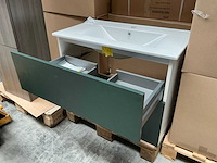 Rb bathroom grand badmeubel 80cm fir green - afbeelding 3 van  6
