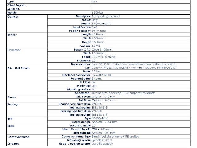 Rb4 doseer bunker (volume 14m3) nieuw - afbeelding 6 van  6