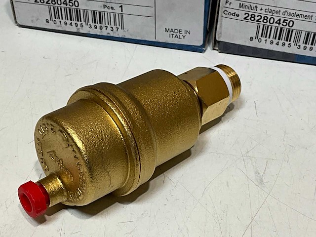 Rbm automatische ontluchter miniluft met waterslot, 3/8" bu.dr. (8x) - afbeelding 2 van  4