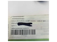 Rca naar rca audio/video kabel - 1,5 m - entertainmentsysteem - afbeelding 3 van  5
