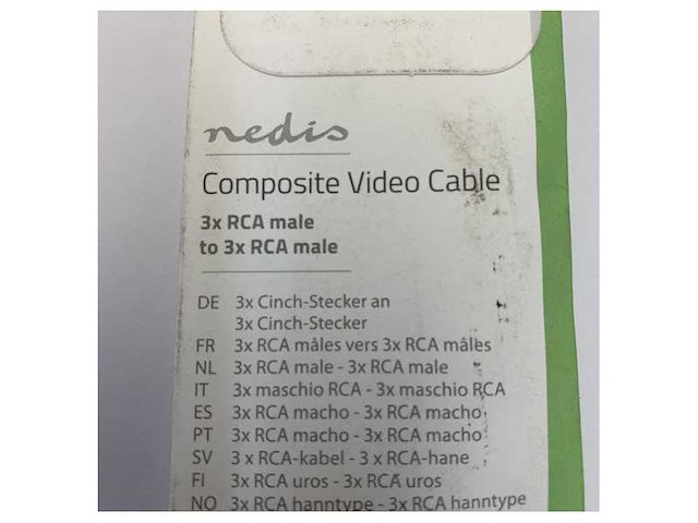 Rca naar rca audio/video kabel - 1,5 m - entertainmentsysteem - afbeelding 5 van  5