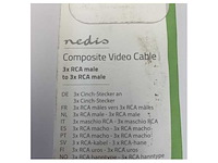 Rca naar rca audio/video kabel - 1,5 m - entertainmentsysteem - afbeelding 5 van  5
