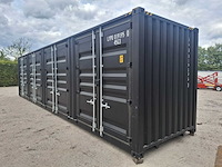 Rcc 40 ft high cube zwart zeecontainer met 4 zijdeuren - afbeelding 1 van  24