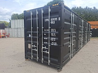 Rcc 40 ft high cube zwart zeecontainer met 4 zijdeuren - afbeelding 17 van  24