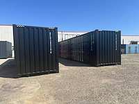 Rcc 40ft high cube zwart - zeecontainer met 2 zijdeuren - afbeelding 14 van  16
