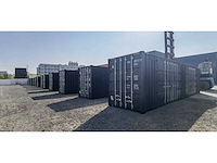 Rcc 40ft high cube zwart - zeecontainer met 2 zijdeuren - afbeelding 4 van  16