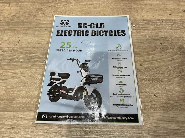 Rccar industry - rc-g1.5 - elektrische scooter - afbeelding 6 van  17