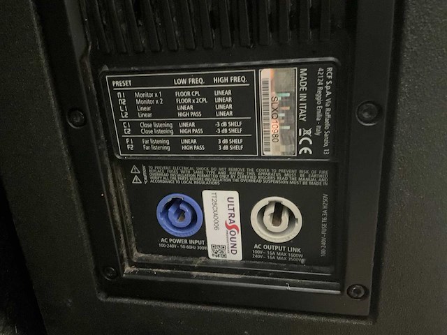 Rcf tt25-cxa actieve coaxiaal monitor set - afbeelding 7 van  9