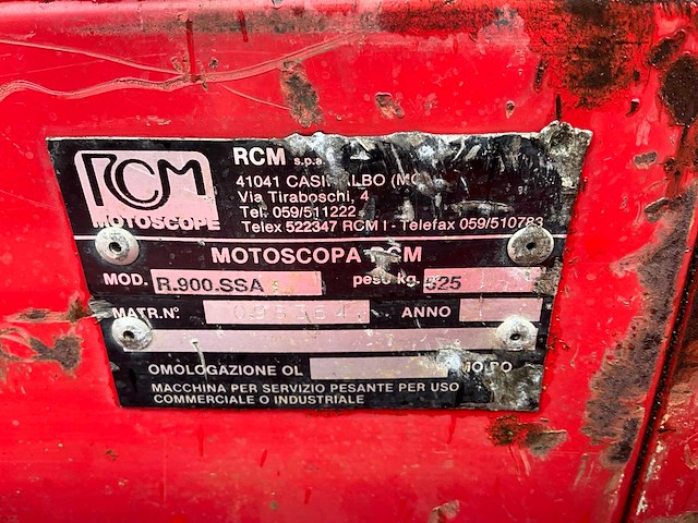 Rcm r.900.ssa zelfrijdende veegmachine - afbeelding 13 van  14