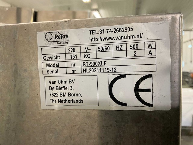 Re ton rt-900 xlf trayseal voedselverwerkingsmachine - afbeelding 4 van  7