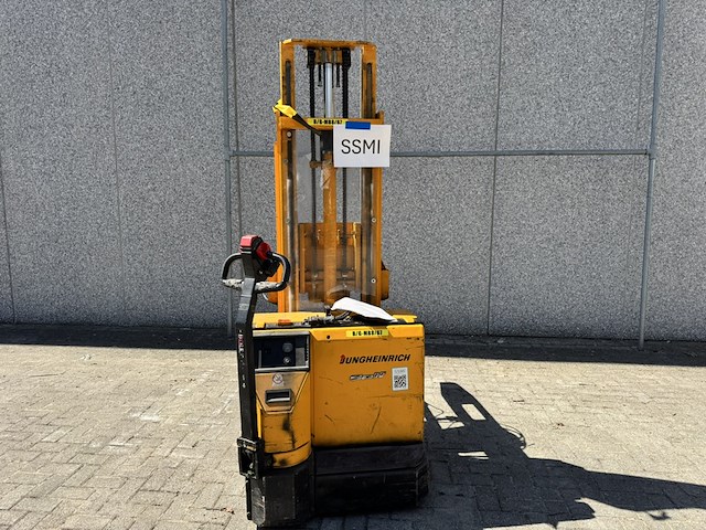 Reach pallettruck, jungheinrich, ejc125, geel, elektrisch - afbeelding 7 van  14