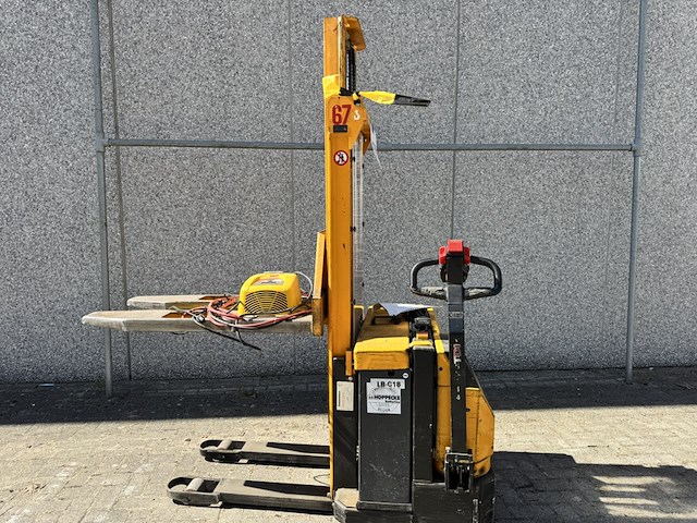 Reach pallettruck, jungheinrich, ejc125, geel, elektrisch - afbeelding 10 van  14