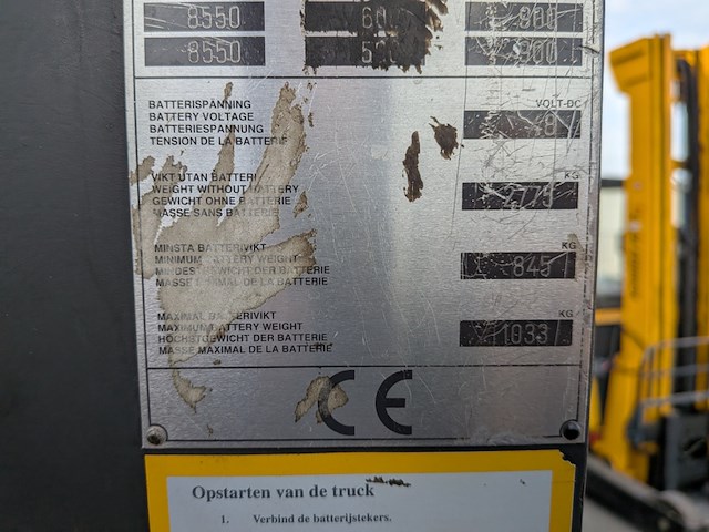 Reachtruck atlet, uns141dtfvre85, bouwjaar 2001 - afbeelding 9 van  22