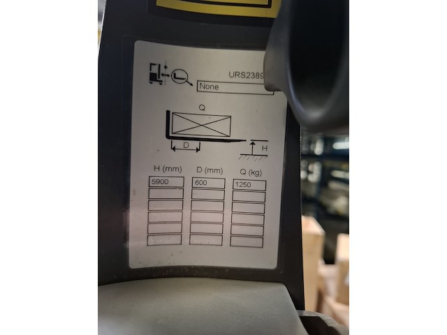 Reachtruck met gangpad geleiding, mitsubishi, thd13n3, 2022 - afbeelding 20 van  34