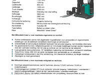 Reachtruck met gangpad geleiding, mitsubishi, thd13n3, 2022 - afbeelding 35 van  35