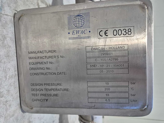 Reactor vaten - 10 bar 200°c - proces kolom (2x) - afbeelding 4 van  9