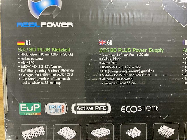 Real power 850 power supply - afbeelding 2 van  2