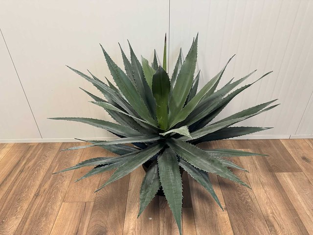 Real touch agave kunstplant (2x) (95cm hoog) - afbeelding 1 van  13