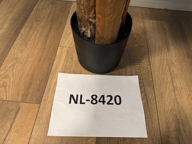 Real touch banana tree kunstplant (2x) (185cm hoog) - afbeelding 6 van  14