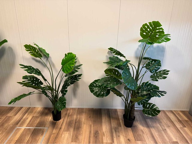Real touch monstera kunstplant (2x) - afbeelding 4 van  10