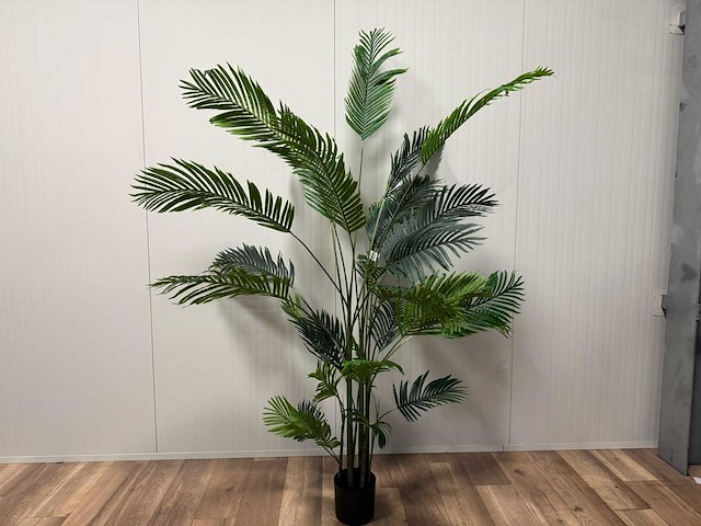 Real touch palm tree kunstplant (2x) (225cm hoog) - afbeelding 11 van  15