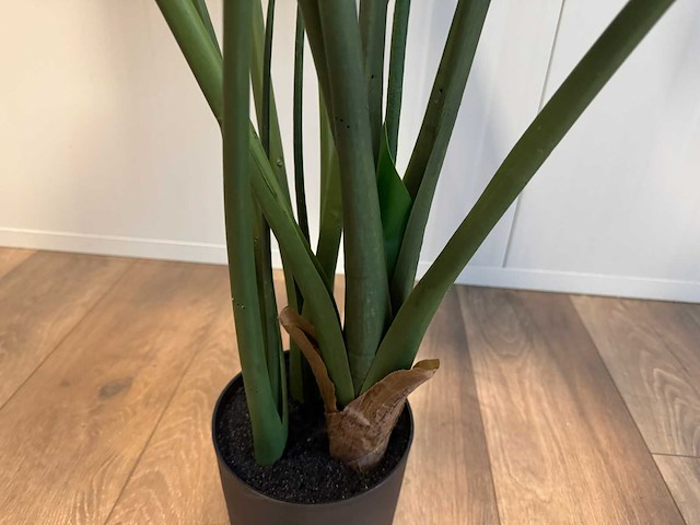 Real touch philodendron kunstplant (2x) (135cm hoog) - afbeelding 2 van  11