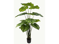 Real touch philodendron white green kunstplant (165cm hoog) - afbeelding 4 van  11