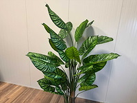 Real touch philodendron white green kunstplant (210cm hoog) - afbeelding 9 van  13