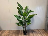 Real touch philodendron white green kunstplant (210cm hoog) - afbeelding 7 van  13
