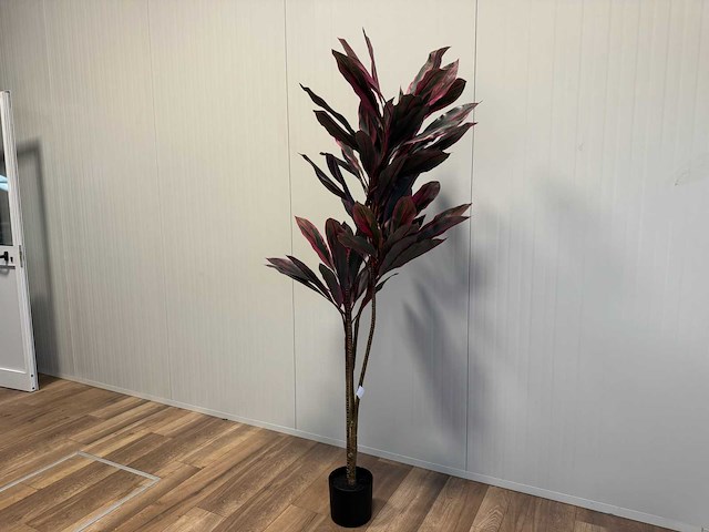 Real touch red draceana kunstplant (185cm hoog) - afbeelding 10 van  15