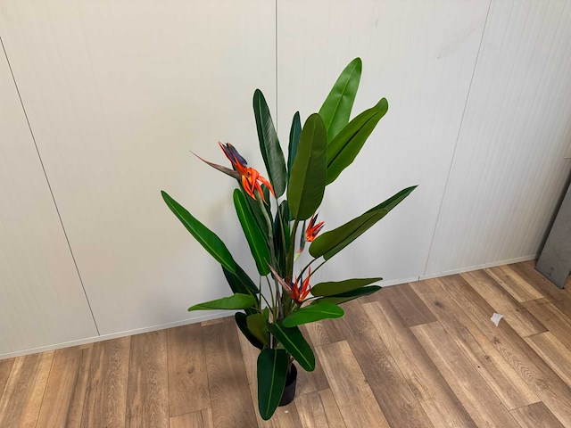 Real touch strelitzia kunstplant (160cm hoog) - afbeelding 6 van  11