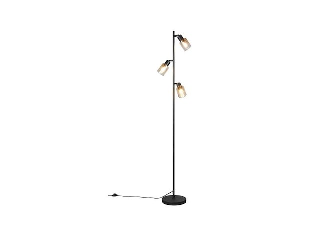 Reality cadiz vloerlamp zwart mat - afbeelding 1 van  1