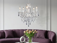 Reality luester kroonluchter chroom excl. 5x e14 - afbeelding 2 van  4