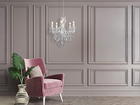 Reality luester kroonluchter chroom excl. 5x e14 - afbeelding 4 van  4