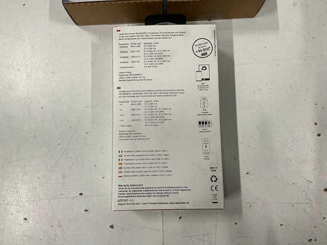 Realpower pb-20000pd+ powerbanks (3x) - afbeelding 4 van  4