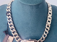 Rebecca minkoff pendant horloge - collier met cc schakels - afbeelding 2 van  7
