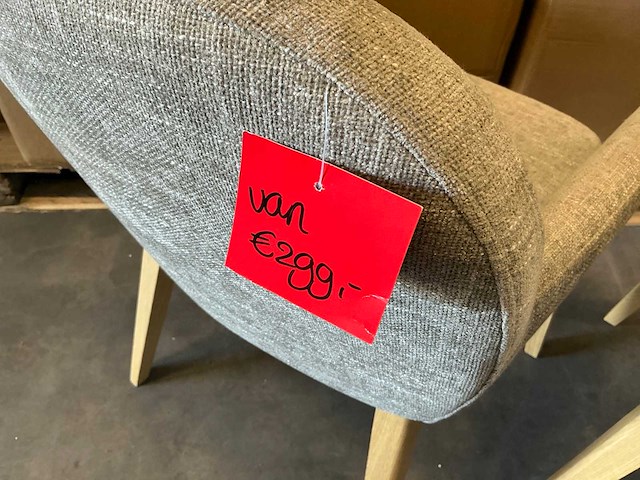 Rebellenclub eetkamerstoelen met armleuning zithoogte 48cm (2x) - afbeelding 4 van  4