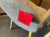 Rebellenclub eetkamerstoelen met armleuning zithoogte 48cm (2x) - afbeelding 4 van  4