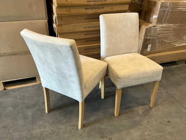 Rebellenclub eetkamerstoelen zithoogte 50cm (2x) - afbeelding 2 van  4
