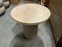 Rebellenclub junon salontafel travertin d50xh45,5cm