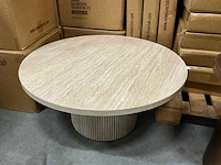 Rebellenclub junon salontafel travertin d80xh38,5cm