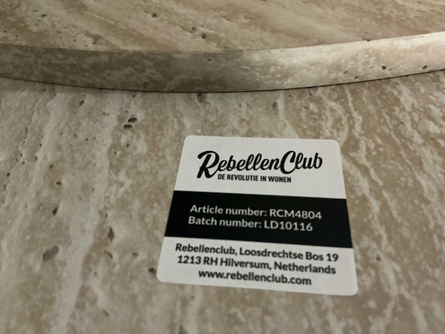 Rebellenclub salontafel ø80xh38cm - afbeelding 2 van  6