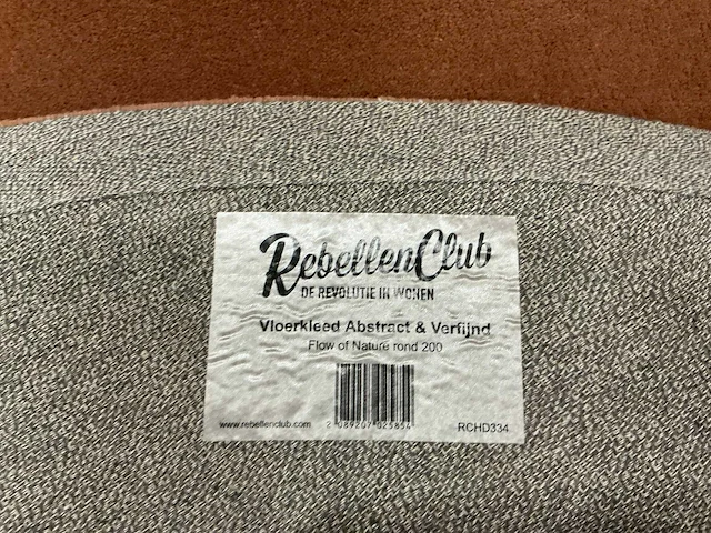 Rebellenclub vloerkleed abstract & verfijnd rond 200cm - afbeelding 3 van  3