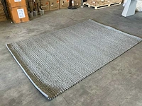 Rebellenclub vloerkleed kabel antraciet grijs 200x300cm