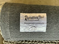 Rebellenclub vloerkleed kabel antraciet grijs 200x300cm - afbeelding 2 van  2