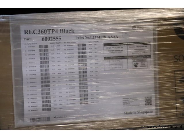 Rec zonnepaneel 360tp4 6002555 - 1 pallet á 33 stuks - afbeelding 3 van  5