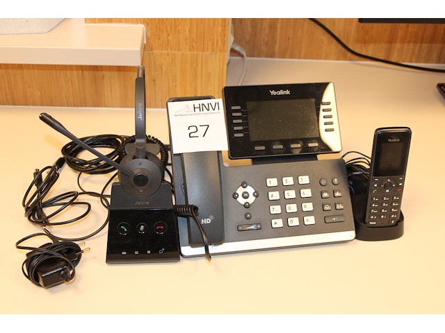 Receptietelefoon met jabra headset en handheld. - afbeelding 1 van  1