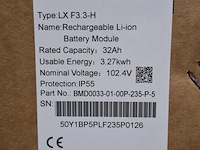 Rechargeable li-ion batterij module goodwe, lxf3.3-h - afbeelding 3 van  4