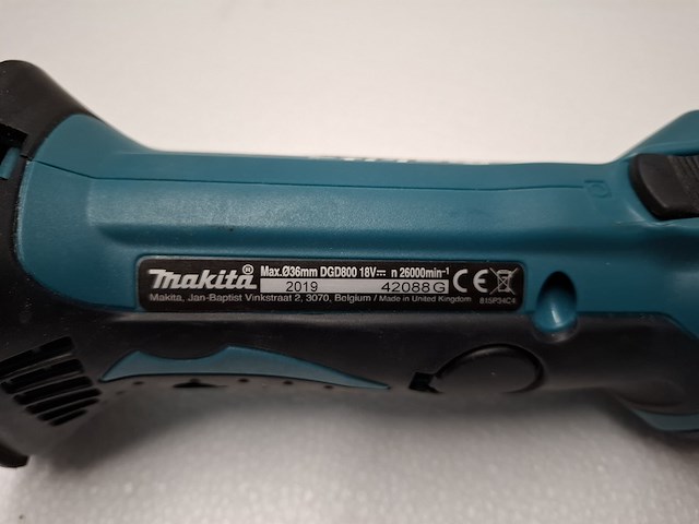 Rechte slijper 18v, makita, dgd800zj - afbeelding 4 van  6